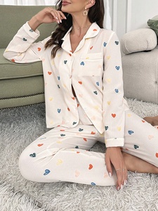 <span class=keywords><strong>Pigiama</strong></span> <span class=keywords><strong>Invernale</strong></span> da Donna a Maniche Lunghe, Lingerie Carina, Set <span class=keywords><strong>Pigiama</strong></span> in Tessuto, Abbigliamento da Notte <span class=keywords><strong>Femminile</strong></span>, Nuovo - Product Image 4