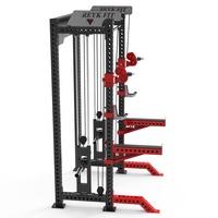 Máquina Smith Comercial, Power Rack y Cable Crossover para Gimnasio Comercial, Entrenador Multifuncional 3 en 1
