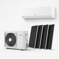 Climatiseur solaire split 24000 BTU hybride DC Inverter mural, refroidissement et chauffage pour maison, bureau, appartement, magasin