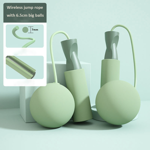<span class=keywords><strong>Corde</strong></span> à sauter sans fil de haute qualité pour la perte de poids, avec une grande boule de 6,5 cm et une poignée antidérapante pour adultes - Product Image 4