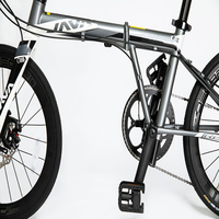 JAVA vélo pliable de 20 pouces, IRA-451-10S de frein à disque, 10 vitesses, portable pour hommes et femmes