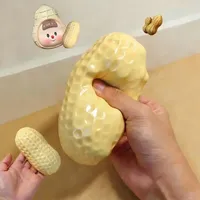 Balle anti-stress cacahuète, texture croquante, sensation douce et onctueuse, jouet sensoriel ASMR, anti-stress pour adultes