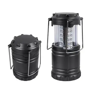 Hot Sale Collapsible LED Telescopic Light Emergency Lamp Camping Lantern with 3AA Battery