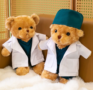 Directo de fábrica lindo peluche Doctor enfermera oso muñeca juguetes logotipo personalizado relleno Doctor enfermera oso de peluche Juguetes - Product Image 3