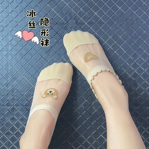 Women's Summer Ice <b>Silk</b> Low-Cut Invisible <b>Socks</b> Skin Tone Breathable Non-Slip Silicone <b>Socks</b> For Casual Wear - Product Image 4
