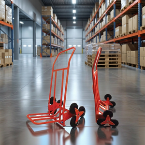 P Shape 150kg Metal Steel Truck Stair Climbing Wheel Dollies Portable Foldable for Industrial Storage Usage OEM Customized - Product Image 2