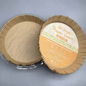 Round Air Fryer <b>Paper</b> Liner Disposable Single Side Silicone <b>Paper</b> Greaseproof Waterproof Custom Size For Air Fryer Baking - Product Image 1