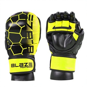 MMA Gloves 7oz Genuine Cowhide Leather Hand Grips for Outdoor Training Sparring Punching Bag Workouts Adults Kickboxing - Product Image 1