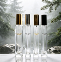 Flacon de parfum en verre transparent vide de 10 ml, flacon pulvérisateur de parfum de 15 ml, 20 ml, flacon de test de parfum atomiseur