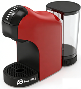 Machine à café à <span class=keywords><strong>capsules</strong></span> programmable Anbolife 9-en-1 en plastique avec support pour cafetière à piston/filtre, pour usage domestique et hôtelier, 1450W électrique - Product Image 3