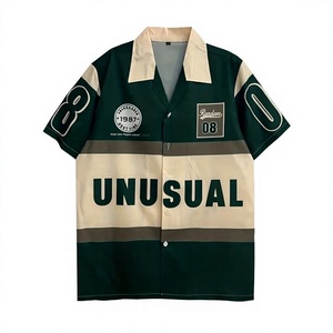 Bulk Stock 100% Cotton Casual <b>Shirts</b> Stand Collar Oversized Summer - Product Image 2