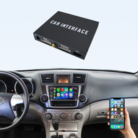 Boîtier sans fil MMI Apple CarPlay pour Toyota Highlander 2013, Mirror Link, Radio Android Auto, Navigation, Mise à niveau OEM