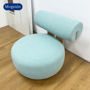 เก้าอี้นั่งเล่นแบบไม่มีแขนทำจากไม้เนื้อนุ่มทันสมัยแบบนอร์ดิกไม่มีขาสำหรับอพาร์ทเมนต์โรงแรมล็อบบี้พักผ่อนเฟอร์นิเจอร์ห้องนั่งเล่นแบบนอร์ดิก - Product Image 3