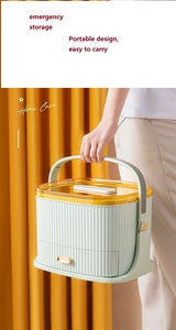 Medicine Box Organizer With Portable Pill Case Family First <strong>Aid</strong> Box Emergency Kit Plastic <strong>Household</strong> Storage Box Bins - Product Image 3