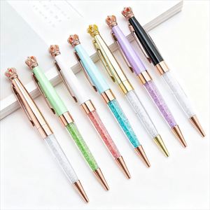 Hot-Selling <b>Multi</b>-<b>Color</b> Crown Metal Luxury Rollerball <b>Pen</b> Custom Logo Ballpoint <b>Pen</b> for Corporate Advertising - Product Image 1