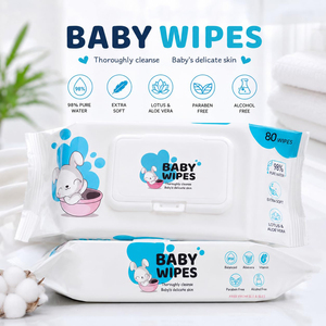 Customized <b>Wipe</b> Multi-function Pure Water Natural Moisturizing <b>Biodegradable</b> Organic Cleaning Wet <b>Wipes</b> - Product Image 2