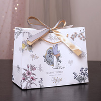 Sac en papier cartonné ivoire de haute qualité, imprimé sérigraphié, recyclable, vente directe d'usine Angel, idéal pour vêtements, chaussettes et chaussures