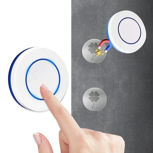 Prise intelligente <span class=keywords><strong>sans</strong></span> fil avec télécommande RF433 GIET US, interrupteur mural en <span class=keywords><strong>cuivre</strong></span> <span class=keywords><strong>sans</strong></span> câblage, à <span class=keywords><strong>coller</strong></span> au mur, pour la maison, le garage, l'hôtel - Product Image 2