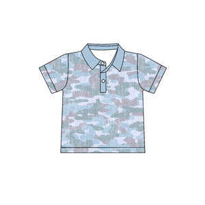 Tenues décontractées pour bébé garçon avec imprimé camouflage de chasse personnalisé, shorts, chemises, barboteuses, ensembles assortis pour frères, nouveaux designs, vêtements en coton - Product Image 5
