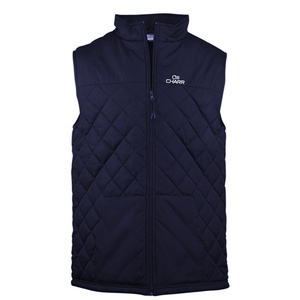 Unisex <b>Winter</b> <b>Quilted</b> Polyester Vest Outer Wear Casual Breathable Embroidery - Product Image 6