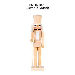 Tự làm sơn chưa hoàn thành không sơn Trống Gỗ <span class=keywords><strong>nutcracker</strong></span> cho nghệ thuật sáng tạo - Product Image 2
