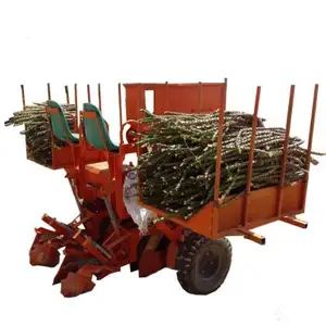 Flat Type and Ridger Type Cassava Planter in Same Machine Economical Cassava Planting Equipment 2 Rows Cassava Planter