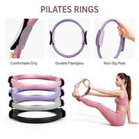 Set de Regalo de Pilates de Marca Privada FLOWA con Esterilla de Yoga, Mancuernas de Silicona, Bandas Elásticas y Bolsa de Transporte, Kit de Fitness Personalizado para Marcas