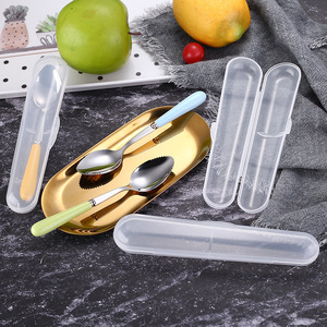 Cuchara para Frutas de Bebé de Acero Inoxidable 304, Raspador de Manzana/Kiwi, Cuchara con Revestimiento Cerámico Colorido - Product Image 2
