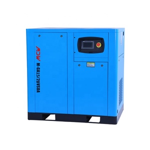 Compresseur d'air à vis silencieux stationnaire à lubrification à huile à aimant permanent de qualité commerciale à bas prix 20HP 15KW 8bar PLC - Product Image 2