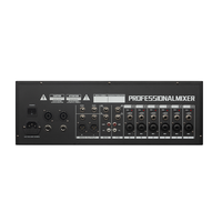 Console de mixage audio alimentée 10 canaux DP-10D, 2*350 watts de sortie, console de mixage en métal à montage en rack