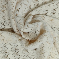 Tissu en dentelle chenille teintée 92% polyester 8% élasthanne, texture chevron, doux, moelleux et extensible, pour vêtements féminins automne-hiver
