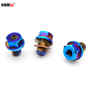 สกรูระบายน้ำน้ำมัน Gr.5ไทเทเนียมเกรด10.9สำหรับรถแข่ง Ford Cadillac Chevrolet - Product Image 2