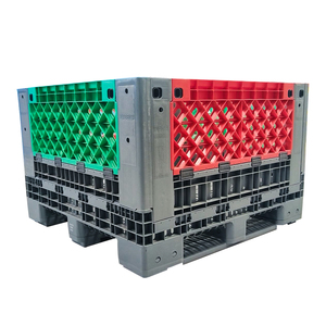 Conteneur en vrac pliable industriel de boîte de stockage d'entrepôt en plastique résistant de pp - Product Image 1