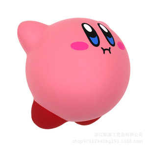Pu Foam Kirby Stress Relief Toy Slow <b>Rebound</b> Decor Gift For Kids 2 To 4 Years Unisex - Product Image 4