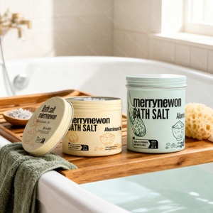 Custom Capacity Aluminum Tin Container Airtight Storage for <b>Bath</b> <b>Salts</b> and Cosmetic Packaging with Custom Color and Screw Cap - Product Image 1