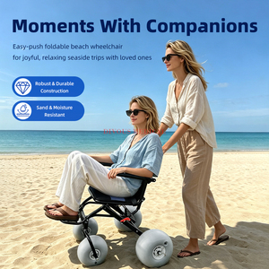 Sillas de ruedas para playa en oferta, ligeras, plegables, TerraWheels, silla de ruedas todoterreno para playa y uso en exteriores - Product Image 5