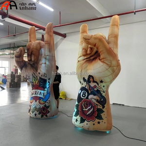Gigante Inflable Personalizado con Diseño <span class=keywords><strong>de</strong></span> Mano Haciendo un Gesto <span class=keywords><strong>de</strong></span> Roca, Estilo Tatuaje, para Decoración <span class=keywords><strong>de</strong></span> Conciertos, Festivales <span class=keywords><strong>de</strong></span> Música, Escenarios, Fiestas y Eventos - Product Image 2