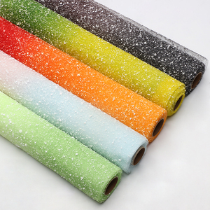 Wholesale Rainbow Polka Dot Tulle Mesh Flower Bouquet Wrapping Net Florist Supplies - Product Image 5