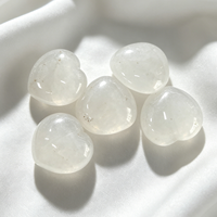 Ornement Cœur en Cristal Naturel 2026, Figurine Pierre d'Amour Feng Shui, Décoration Multi-Pierres Précieuses pour Maison et Bureau, Cadeau Énergétique