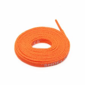 Lacets plats de haute qualité HF pour baskets, largeur 8 mm, longueur 120-160 cm, 20 couleurs imprimées sur polyester fin - Product Image 2