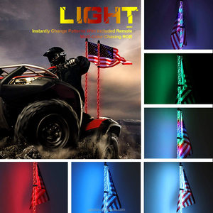 Led roi đèn đuổi theo RGB 300Led/M LED thắp sáng roi ứng dụng + từ xa điều khiển kép UTV đa chiều dài IP67 mùa xuân linh hoạt roi ánh sáng - Product Image 4