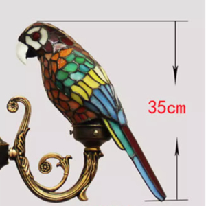 Lustre de bar et de club, verre teinté <span class=keywords><strong>Tiffany</strong></span>, parapluie, perroquet, lampes suspendues, balcon, allée, <span class=keywords><strong>papillon</strong></span>, <span class=keywords><strong>lampe</strong></span> suspendue - Product Image 6