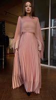 Dropshipping Robe de soirée musulmane de l'Aïd coupe ajustée en satin Abaya manches fendues Jalabiya Ramadan Robe Vestidos Largos pour femmes