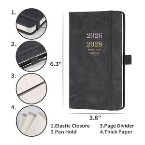 Agenda 2026 en Inglés, Tapa de Cuero A5, Encuadernación en Espiral, Planificador Diario Impreso, Cuaderno Personalizable con Logotipo, Ecológico - Product Image 2
