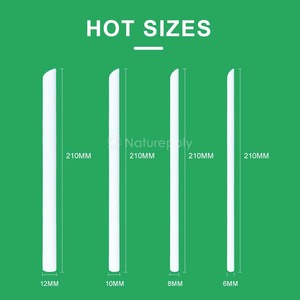 Personalizzi colorato 6 8mm 10 12mm monouso compostabile dritto nero biodegradabile per bere cannuccia per <span class=keywords><strong>Cocktail</strong></span> - Product Image 4