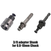 Mandrin de perceuse sans clé 0,8-10 mm 2-13 mm, adaptateur à serrage rapide, hexagonal SDS-Plus carré 1/2 3/8, embout de tournevis, embout de perceuse, mandrin à percussion