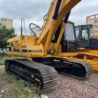 Excavatrice sur chenilles hydraulique d'occasion CAT320B de 20 tonnes, d'origine japonaise, peu utilisée, avec composants essentiels : moteur, boîte de vitesses, pompe