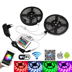Tira de Luces LED RGB de 5 Metros, Inteligente, WiFi, 5050, IP65, Resistente al Agua, Compatible con Alexa, 12V, Control Remoto, Cortable, 60 LED/m, 2 Años de Garantía - Product Image 3