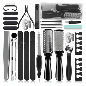 New Arrival Professional Pedicure <b>Kits</b> 5 1 Stainless Steel <b>Nail</b> Clippers Lightweight Reusable Customized Logo High Quality for - Product Image 1