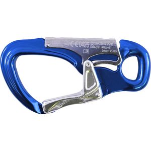 Mosquetón Kong Tango de Doble Bloqueo 33 kN CE EN362 para Escalada en Roca, Color Azul - Product Image 1